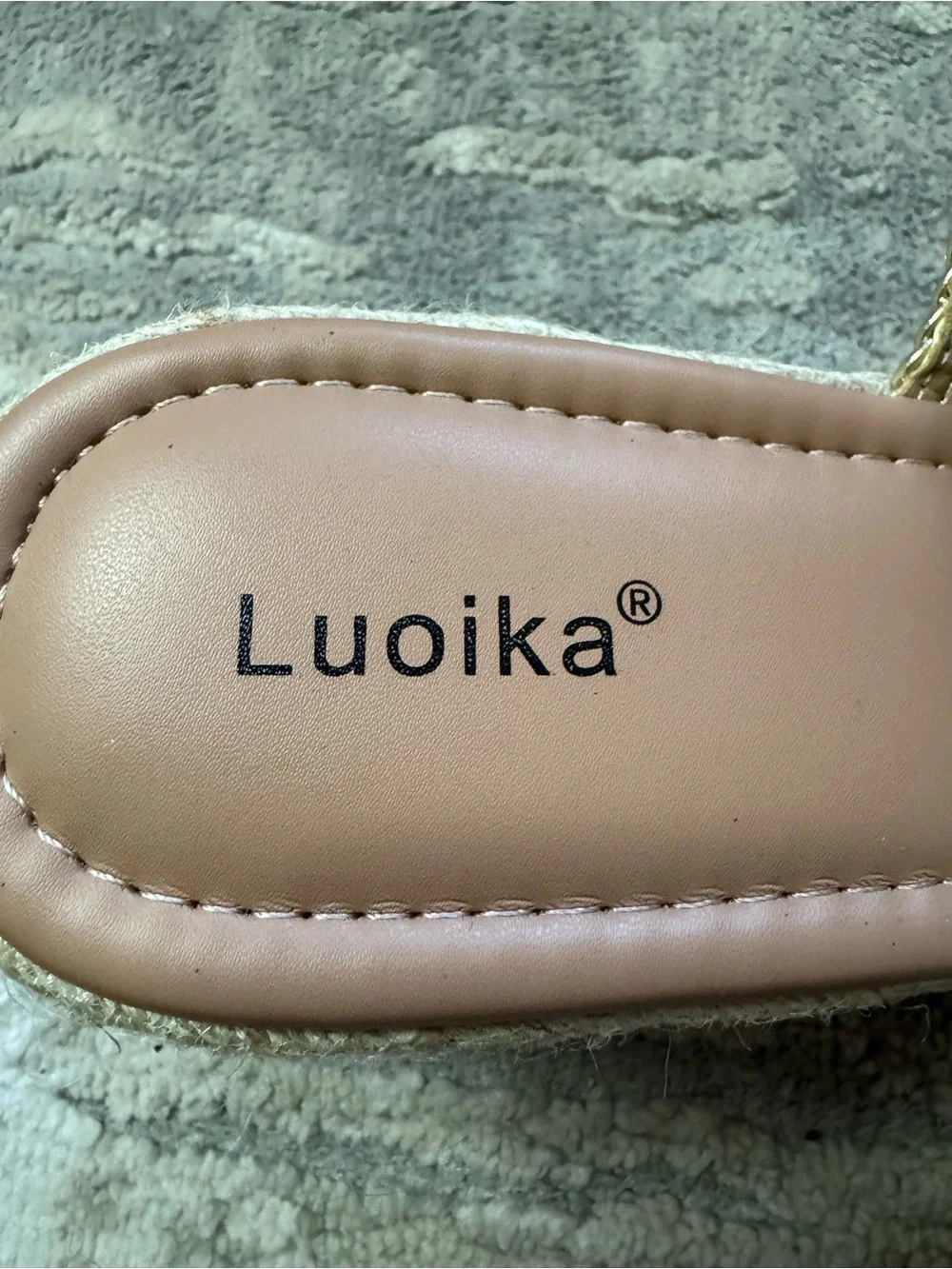 Gold Woven Wedge Slide Sandals - Unbranded Women Shoes